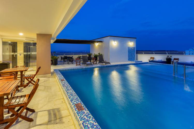 Terraço piscina GHL Hotel Barranquilla 
