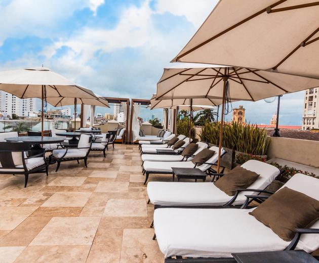 Terraço em Bastión Hotel de luxo  Cartagena das Indias