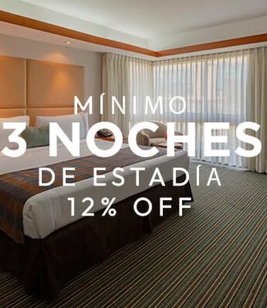 12% off estadia mínima de 3 noites. Sonesta Hotel El Olivar Lima