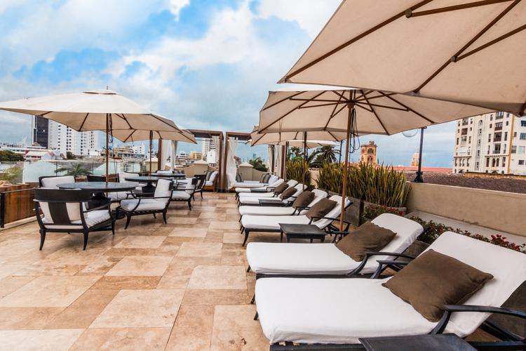 Terraço em bastión hotel de luxo Bastión Luxury Hotel Cartagena das Indias